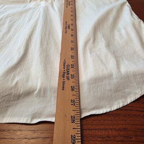 Chicos Women’s Size 2 Large 12/14 White Lace Up Lightweight Tunic - Picture 9 of 9